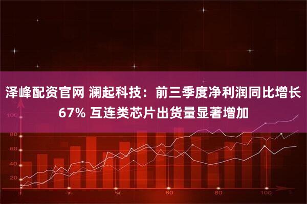 泽峰配资官网 澜起科技：前三季度净利润同比增长67% 互连类芯片出货量显著增加